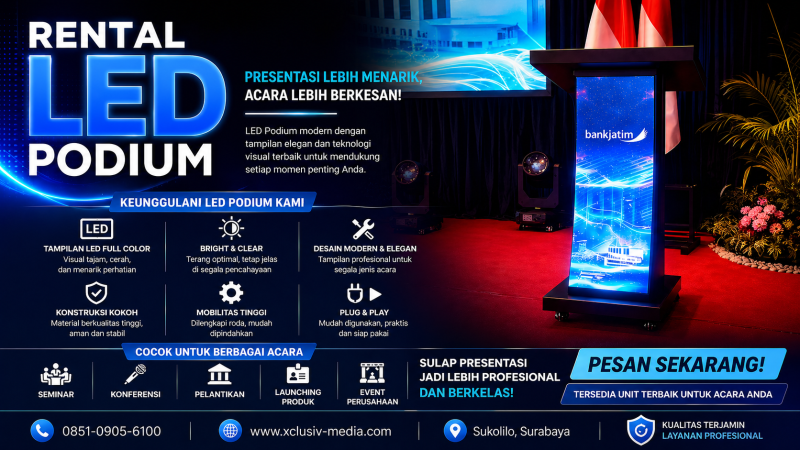 Sewa LED Podium