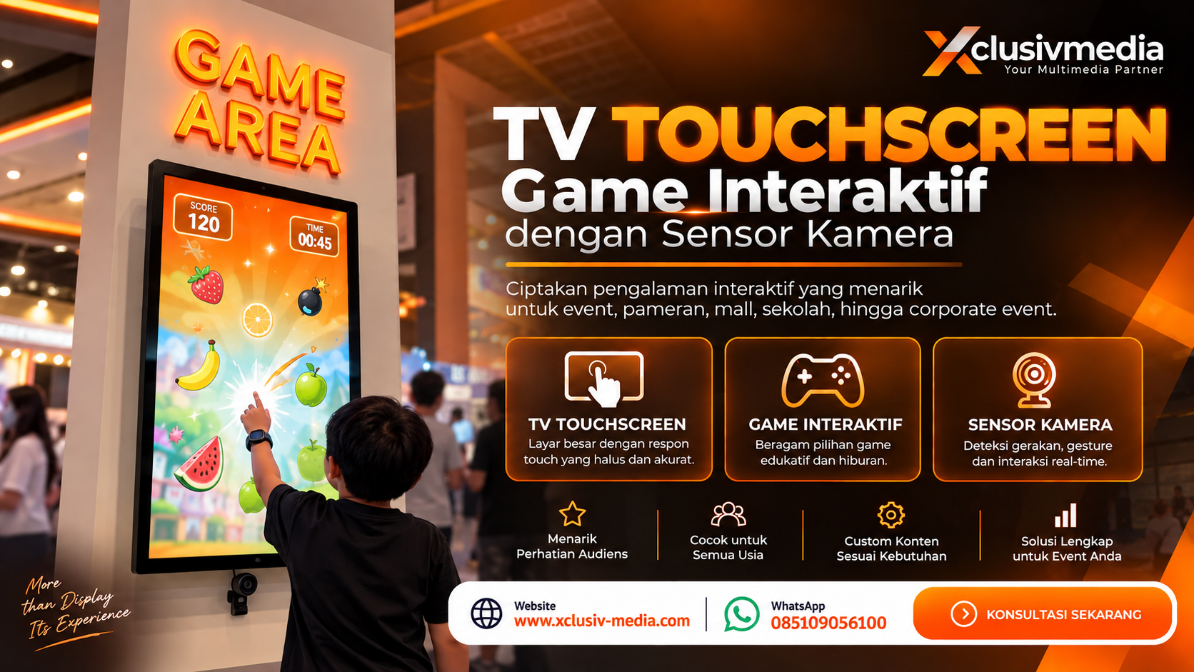 sewa tv touchscreen Surabaya